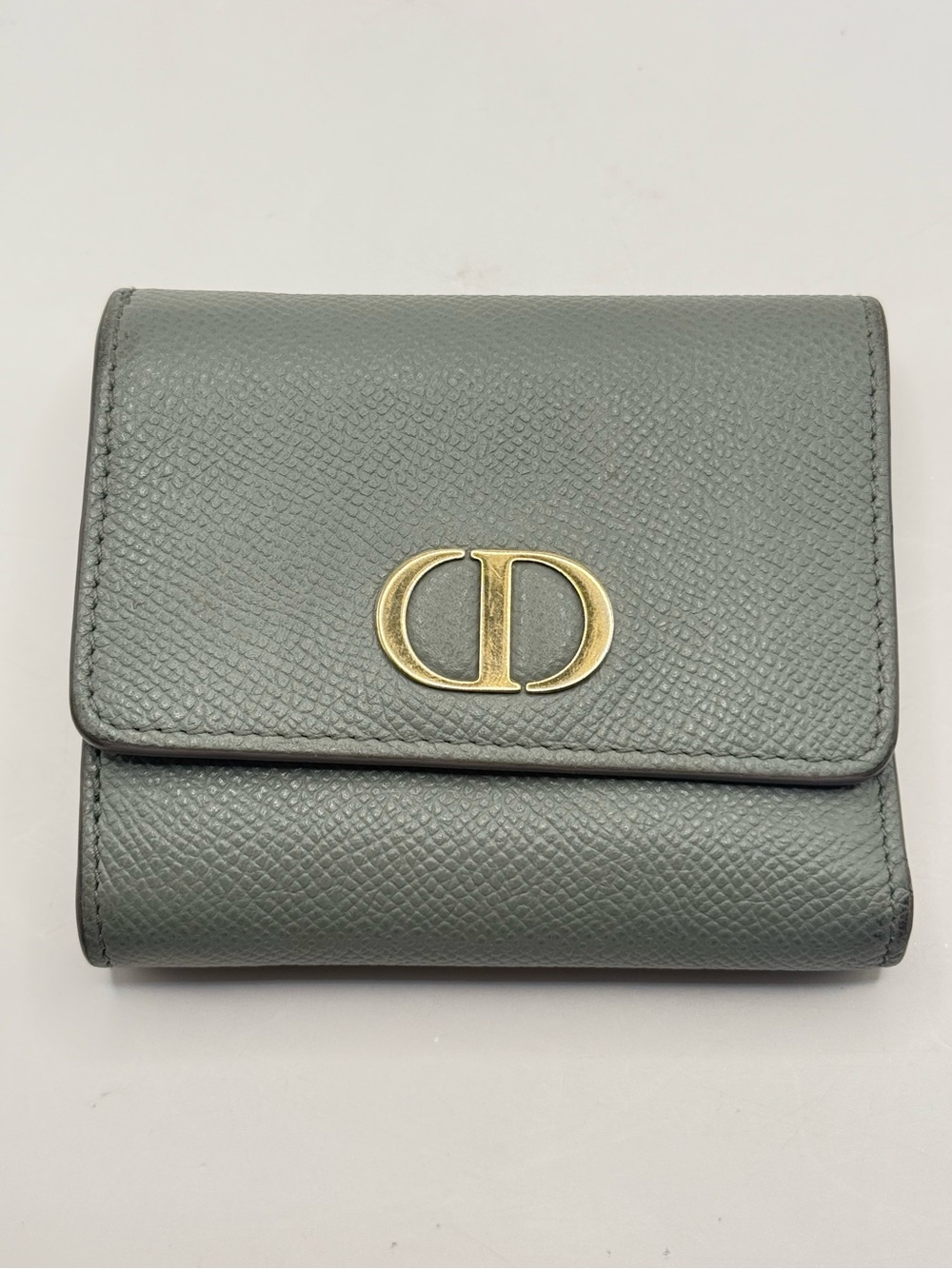 Cloud Blue Calfskin Montaigne Lotus Wallet - Picture 1 of 10
